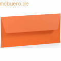 Paperado - Briefumschlag DL Nassklebung Seidenfutter Orange