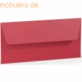 Paperado - Briefumschlag DL Nassklebung Seidenfutter Rot