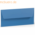 Paperado - Briefumschlag DL Nassklebung Seidenfutter Stahlblau
