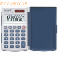 Sharp - Taschenrechner EL-243 S 8-stellig Batterie/Solar-Betrieb weiß/dunkelblau