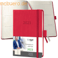 Sigel - Wochenkalender Conceptum 2023 ca. A6 Hardcover 1 Woche/2 Seiten red