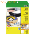 Sigel - CD-/DVD-Etiketten Inkjet/Laser Kopier 117mm VE=50 Stück (25 Blatt) weiß