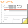 Sigel - Formularbuch Quittung A6 quer SD VE=2x50 Blatt nummeriert
