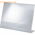 Sigel - Tischaufsteller A4 quer-schräg glasklar VE=1 Stück