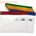 Snopake - Dokumententaschen A5 Zippa-Bag transparent/farbig sortiert