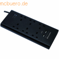 Swordfish - Powerbank VariSocket 6-fach schwarz 2100 mAh (GB)