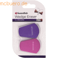 Swordfish - Radierer Wedge 46x34mm pink/purple Blister VE=2 Stück