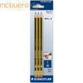 Staedtler - Bleistift Noris HB mit Tipradierer 3 Stück auf Blisterkarte