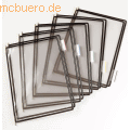Tarifold - Sichttafel A5 schwarz 10 Stück mit 5 Aufsteckreitern 25mm