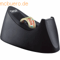 Tesa - Tischabroller Curve 33m:19mm schwarz + 1 Rolle tesafilm transparent
