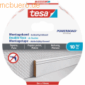Tesa - Montageband für Tapeten und Putz 5mx19mm (10kg/m) weiß