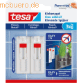 Tesa - Klebenagel für Fliesen und Metall (3kg) verstellbar VE=2 Stück weiß