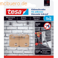 Tesa - Rechteckige Klebeschraube für Mauerwerk und Stein (5kg) VE=2 Stück braun