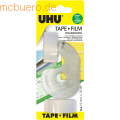 Uhu - Klebefilmabroller Tape Film 7,5mx19mm + 3 Nachfüllrollen transparent