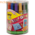 Uhu - Klebstoff Young Creativ Glitter Glue Original 20ml VE=24 Tuben (6 Farben sortiert)