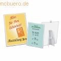 Veloflex - Plakatständer A3 Kunststoff transparent