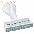 Wedo - Textstempel -Betrag dankend erhalten-