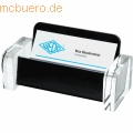 Wedo - Visitenkartenhalter Exclusiv Acryl glasklar schwarz