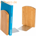 Wedo - Buchstützen Bambus VE=2 Stück braun