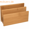 Wedo - Briefständer Bambus 2 Fächer braun