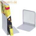Wedo - Buchstützen Office VE=2 Stück silber